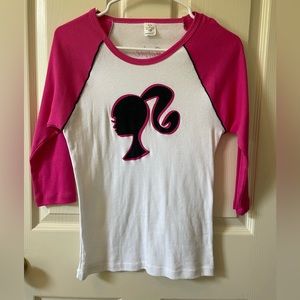 Barbie x MAC cosmetics baseball t-shirt - medium